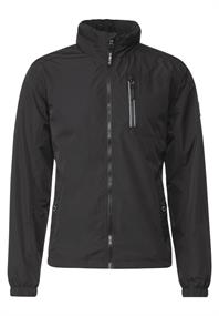 Windbreaker in Unifarbe limousine black