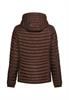 Winddichte Jacke mit seitlichem Strick-Einsatz brown