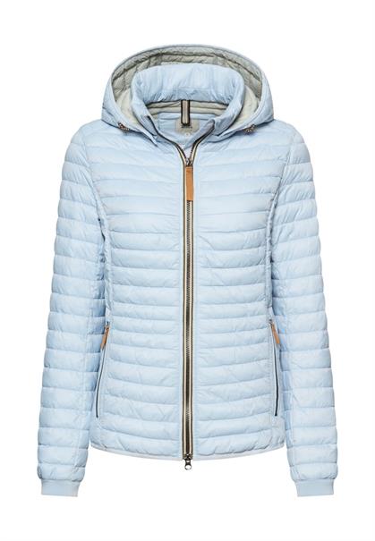 Winddichte Steppjacke mit 2-Wege Reißverschluss light blue