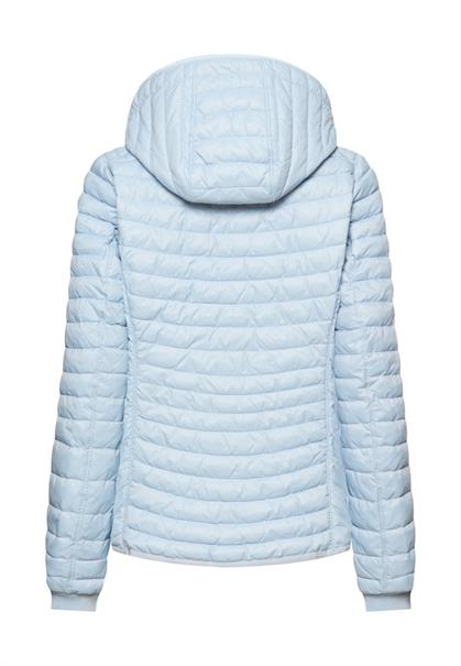 Winddichte Steppjacke mit 2-Wege Reißverschluss light blue