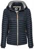 Winddichte Steppjacke mit 2-Wege Reißverschluss navy