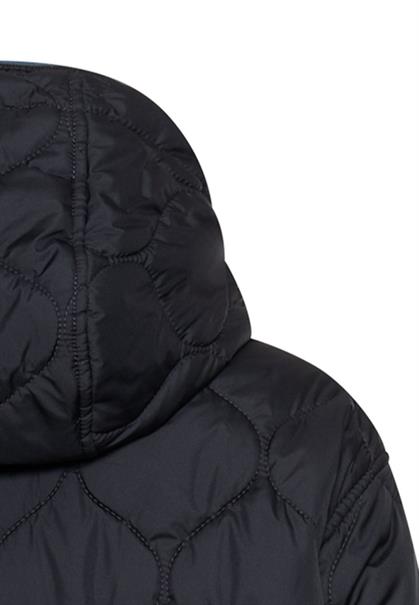 Winddichter Mantel mit Übergroßer Passform navy