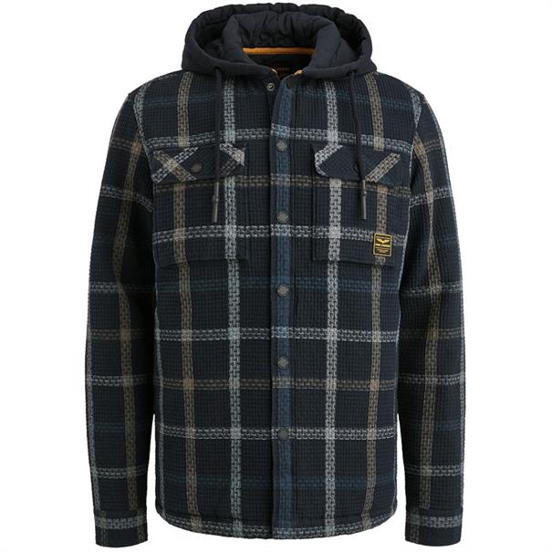 Window Check Hoody Shirtjacket 3 salute
