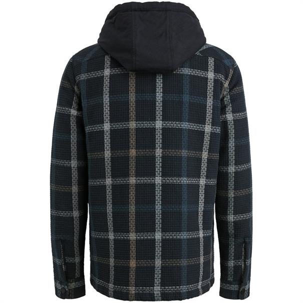 Window Check Hoody Shirtjacket 3 salute
