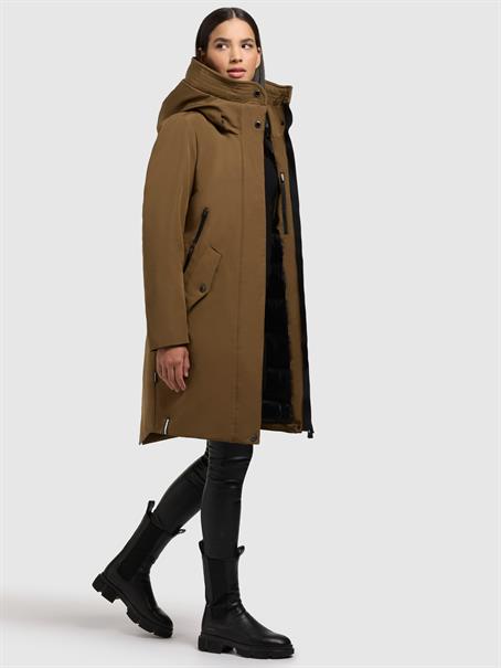 Winterjacke "Charlyn4" 589 khaki-brown