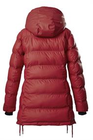 Winterjacke in Daunenoptik rot