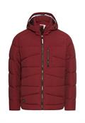 Winterjacke mit abnehmbarer Kapuze amber red