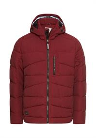 Winterjacke mit abnehmbarer Kapuze amber red