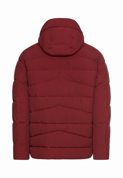 Winterjacke mit abnehmbarer Kapuze amber red