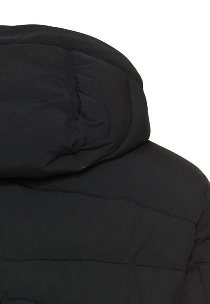Winterjacke mit abnehmbarer Kapuze asphalt