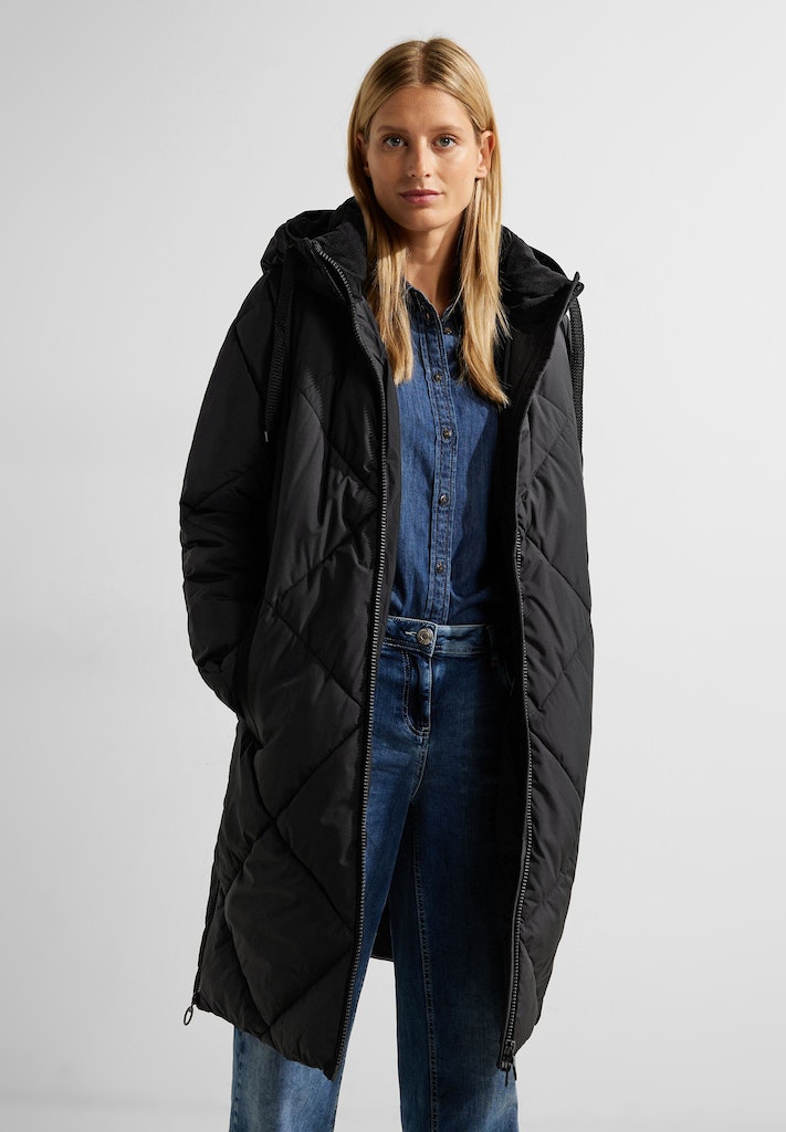 Cecil black bei Damen online bequem Wintermantel kaufen Mantel