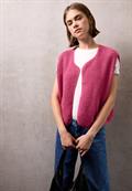 Wolloptik-Weste dark candy pink