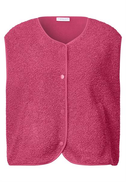 Wolloptik-Weste dark candy pink
