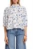 Women Blouses woven 3/4 sleeve off white 3