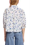 Women Blouses woven 3/4 sleeve off white 3