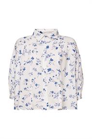 Women Blouses woven 3/4 sleeve off white 3