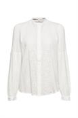 Women Blouses woven long sleeve off white