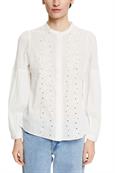 Women Blouses woven long sleeve off white