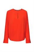 Women Blouses woven long sleeve red
