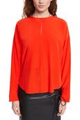 Women Blouses woven long sleeve red