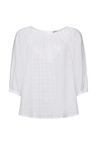 Women Blouses woven long sleeve white