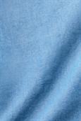 Women Blouses woven short sleeve blue light wash