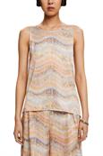 Women Blouses woven sleeveless pastel orange 3