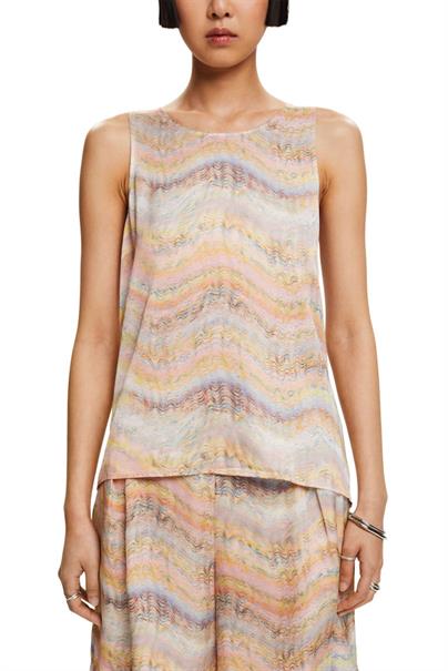 Women Blouses woven sleeveless pastel orange 3
