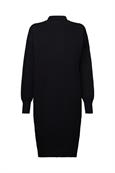 Women Dresses flat knitted midi black