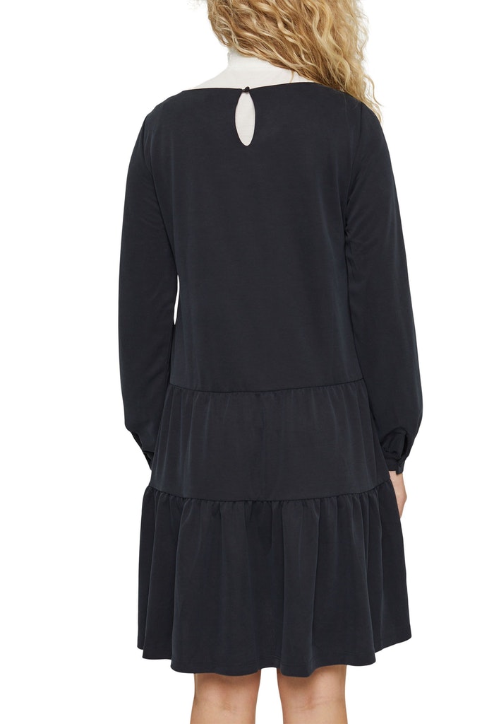 women-dresses-knitted-above-knee-black