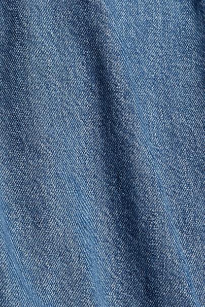 Women Pants denim length service blue medium washed
