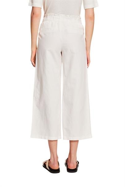 Women Pants woven cropped white