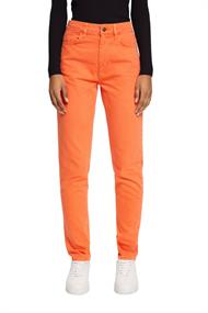 Women Pants woven length service orange red