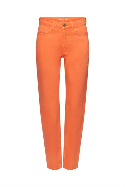 Women Pants woven length service orange red