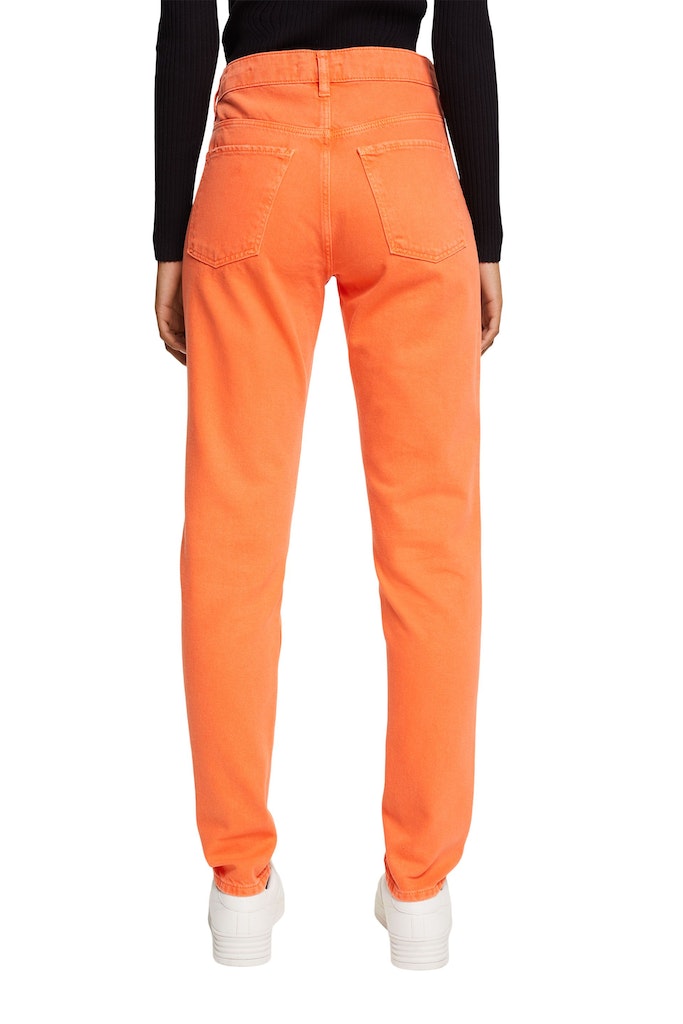 women-pants-woven-length-service-orange-red