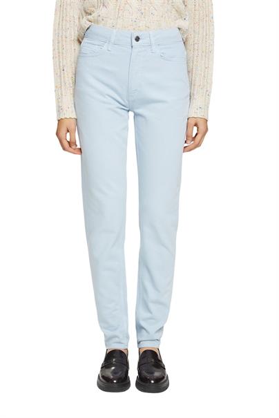 Women Pants woven length service pastel blue