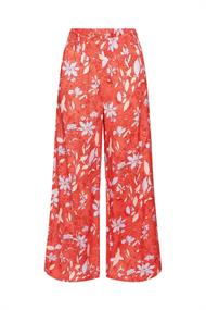 Women Pants woven regular coral orange 4