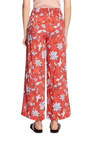 Women Pants woven regular coral orange 4