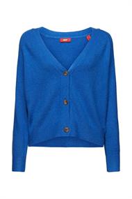 Women Sweaters cardigan long sleeve bright blue 5