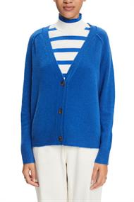 Women Sweaters cardigan long sleeve bright blue 5