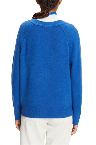 Women Sweaters cardigan long sleeve bright blue 5