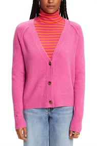 Women Sweaters cardigan long sleeve pink fuchsia 5