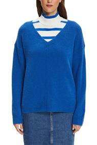 Women Sweaters long sleeve bright blue 5