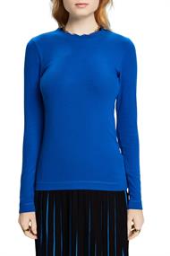 Women T-Shirts long sleeve bright blue