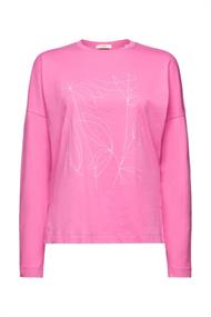 Women T-Shirts long sleeve pink fuchsia 2