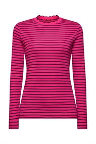 Women T-Shirts long sleeve pink fuchsia 3