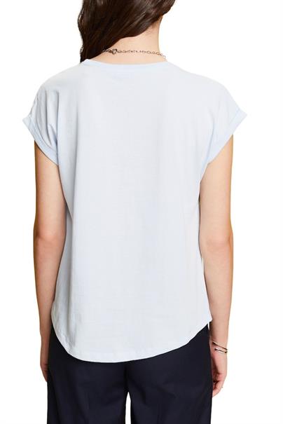Women T-Shirts short sleeve pastel blue