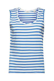 Women T-Shirts sleeveless blau