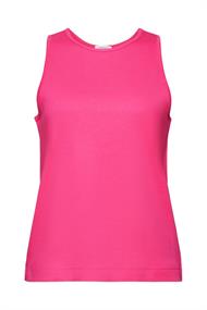 Women T-Shirts sleeveless pink fuchsia