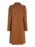 WOOL BLEND CLASSIC COAT natural cognac